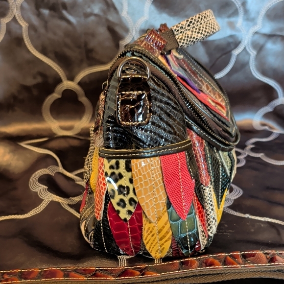 Multicolor Patchwork Handbag - Picture 3 of 16